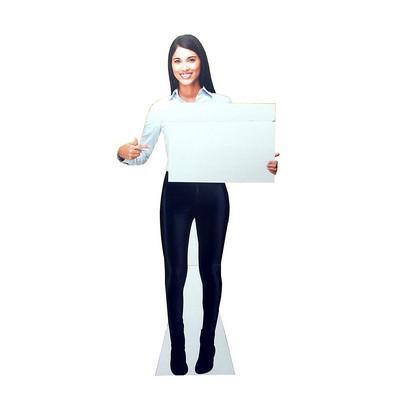 Directional Assistant Life-Size Cardboard Stand up, 5'